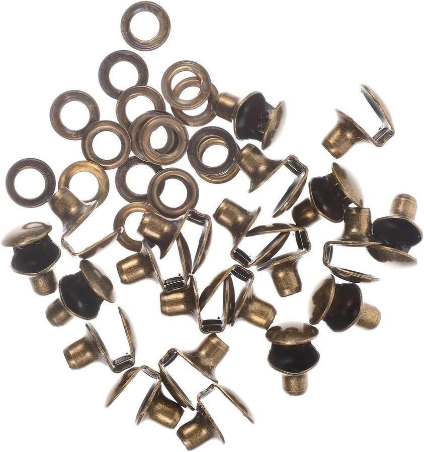 Schoenveterhaken Set Laarzen Haken Outdoor Reparatie Massief Messing 30 Stuks Koffie