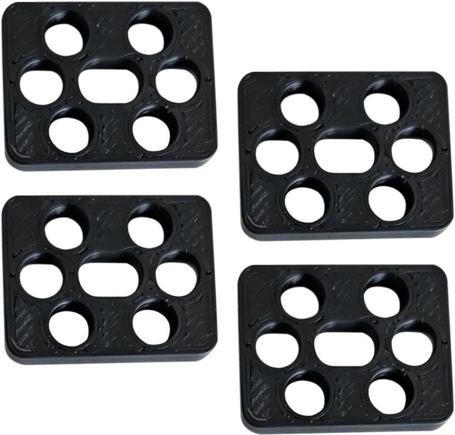 Schoenveterklem Sneaker clip Veters vastzetten Antislip ontwerp 2 paar Zwart