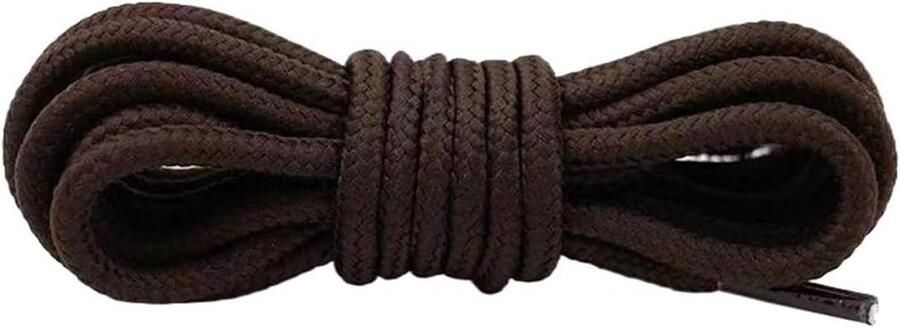 Schoenveters 2 Paar Ronde Veters Outdoor Activiteiten Duurzaam Materiaal Donkerbruin
