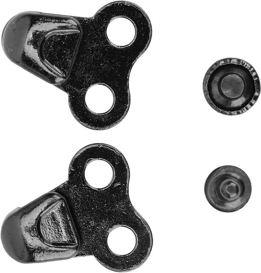 Schoenveters Haken Vetersluitingen Metalen Schoenen Repareren Duurzaam Alloy Materiaal 8x6x3mm Zilver Zwart