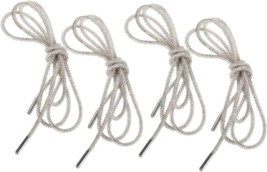 Schoenveters met Kristallen Decoratieve Veters Schoenen Versieren Met Strass Steentjes Wit