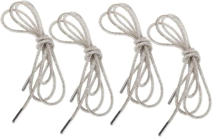 Schoenveters met Kristallen Veters voor Sneakers Schoen Decoratie Met Kristallen Wit