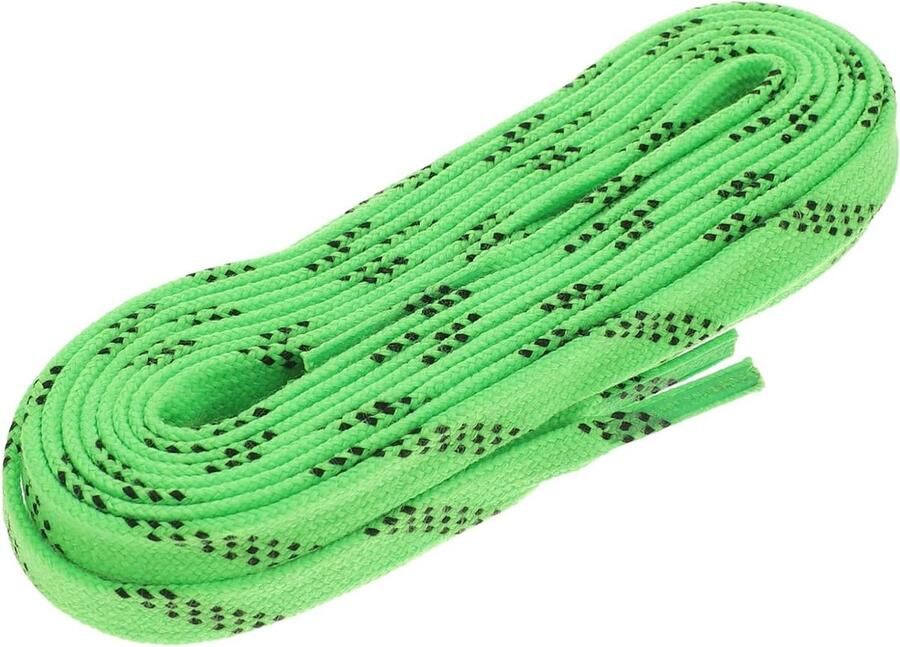 Schoenveters Platte Veters Waxed Laces Schaatsen Waterafstotend 244 x Zwart