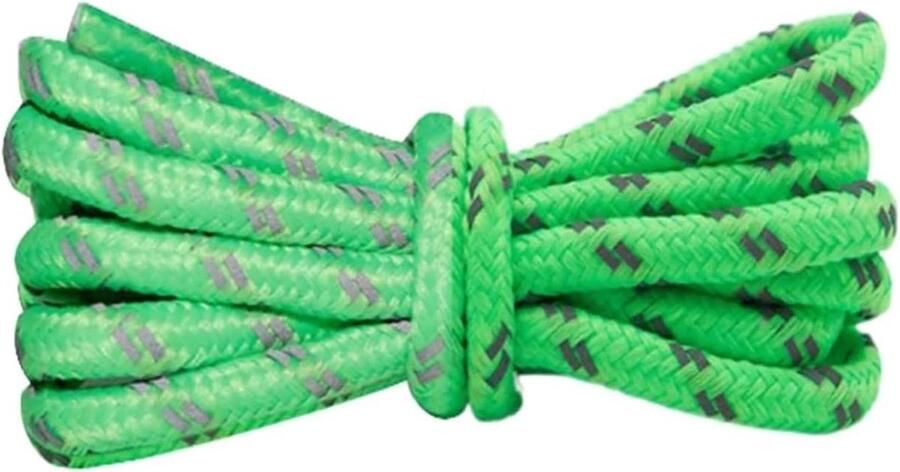 Schoenveters Polyester Ronde Veters Schoenen Personaliseren Reflecterend Materiaal Groen
