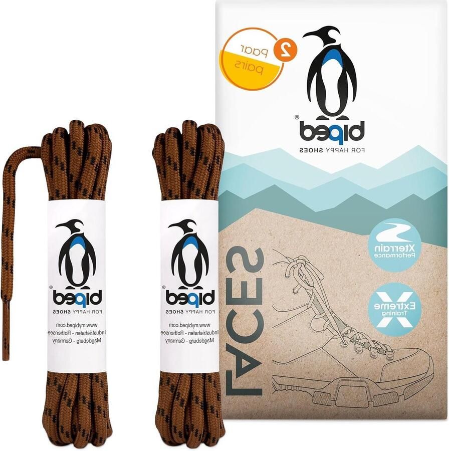 Schoenveters Polyester Ronde Veters Wandelschoenen Onderhoud Extra Robuust Scheurvast Lengte Bruin Zwart