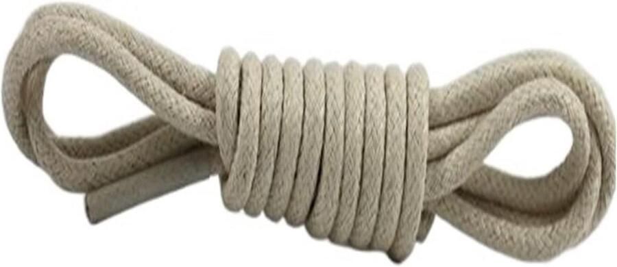 Schoenveters Ronde Touw Veters voor schoenen vernieuwen Waterbestendig katoen Beige
