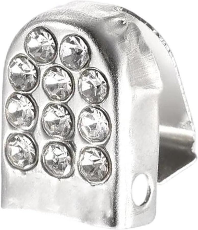 Schoenveters Zonder Strikken Drukknopsluiting Veters Gemakkelijk Schoenen Dragen Roestvrijstalen Sluiting 1 x Zilver