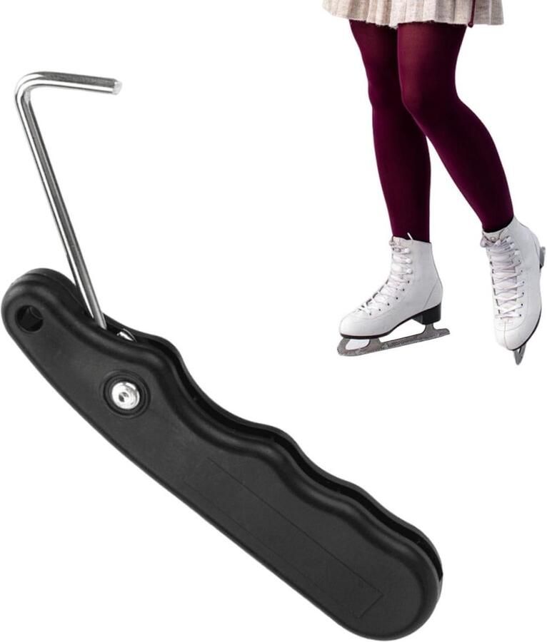 Schoenveterspanner Veterspanner Hockey Schaatsen Strakker Roestvrijstaal Ontwerp Lengte Zilverkleurig