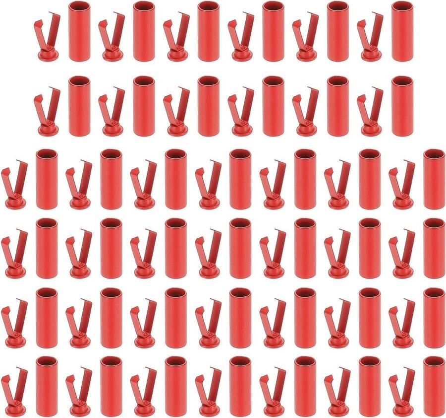 Schoenvetertips Veterkoppen Kleding Repareren Duurzaam Metaal 40 Stuks Rood