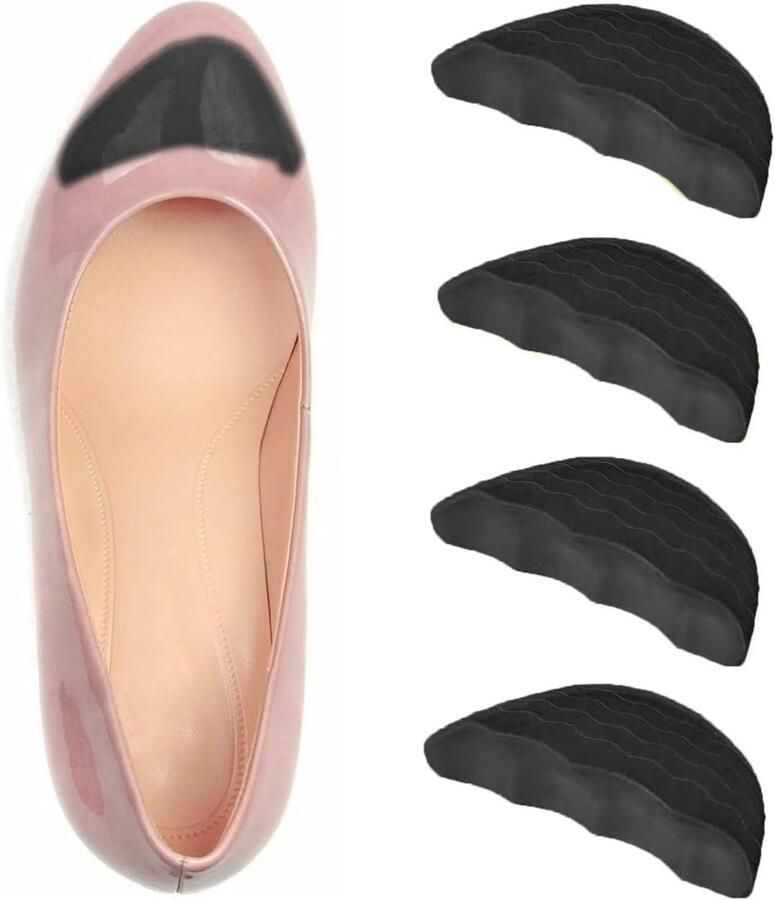 Schoenvullers voor losse schoenen teenkussenvullers voorkomen wegglijden hiel casual sportschoenen hoge hakken geschikt voor alle schoenmaten (4 stuks)