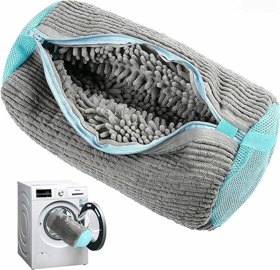 Schoenwasmachine tas voor het reinigen van sneakers sportschoenen en leren schoenen Grijs