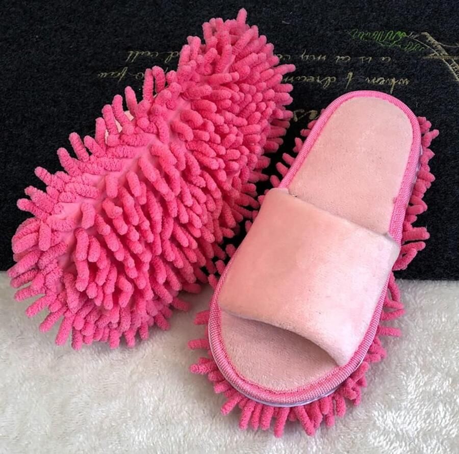 Schoonmaakpantoffels met afneembare pantoffels microvezelzool vloerreiniging slippers stofdoek pantoffels mopschoenen poetsschoenen