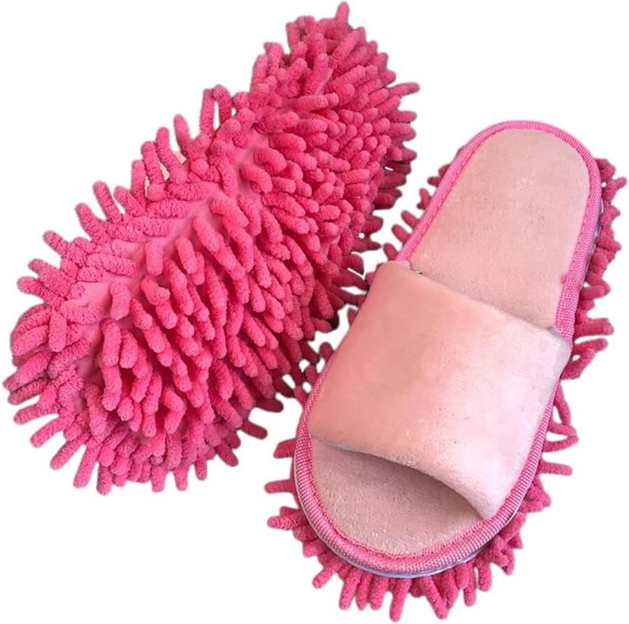 Schoonmaakpantoffels met afneembare pantoffels microvezelzool vloerreiniging slippers stofdoek pantoffels mopschoenen poetsschoenen
