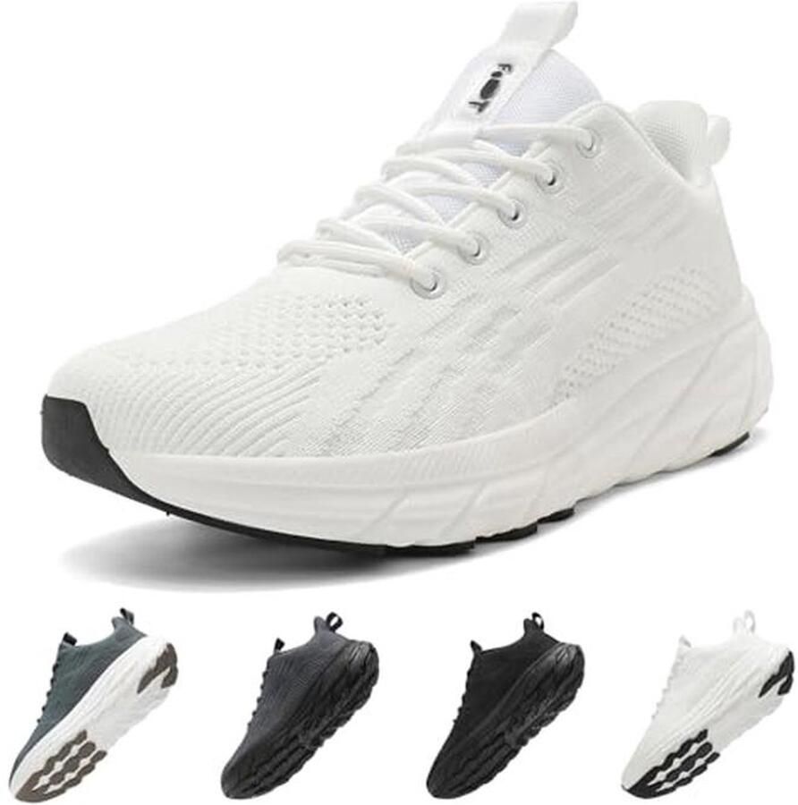 Schuvox Hardloopschoene Ade d Ultralicht Sportschoenen met Demping Brede Neus Sneakers voor Fitness Training Gym Trekking Comfortabel Straat Loopschoenen Wandelschoenen Unisex 37-46EU