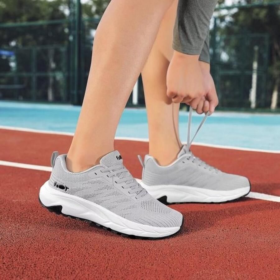 Unisex Hardloopschoenen met Brede Neus en Hoge Demping Lichtgewicht & Ade d