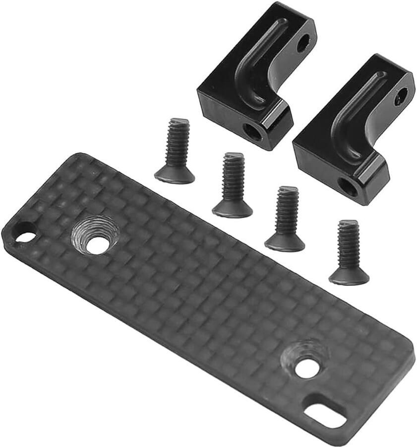 Servo Mount Aluminium Servo Vaste Beugel voor 1 10 Schaal Axiale Wraith Capra 90048 RR10 RC Crawler Auto (1 set)