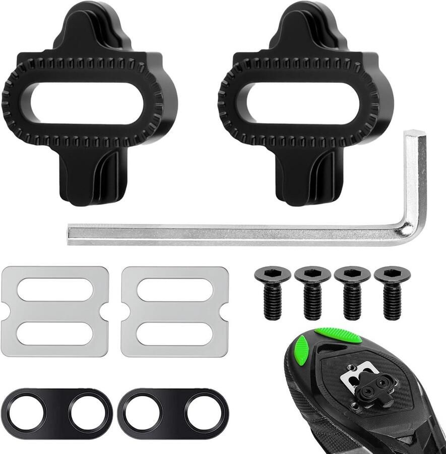 Set Fietsplaatjes voor SPD-Schoenen Geschikt voor Mountainbike en Indoor Fietsen