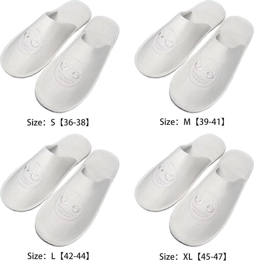 Set met cartoonborduurwerk wasbaar antislip hoogwaardige vilten gastenpantoffels