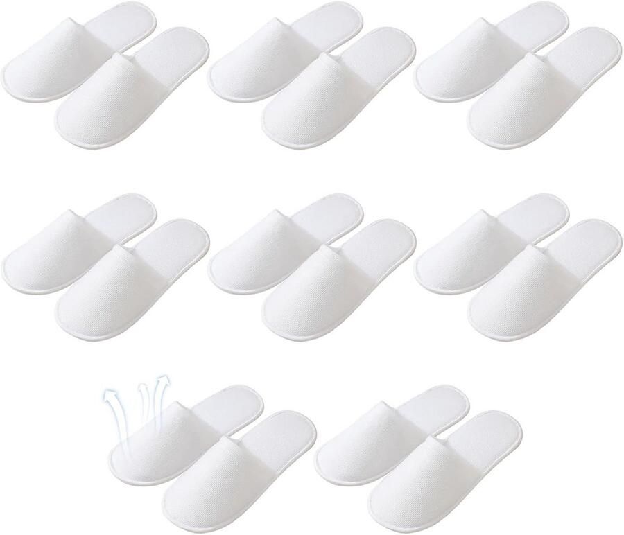 Set of 8 Pairs Guest Slippers Hotel Slippers Hotel Slippers Hotel Slippers Hotel Slippers Guest Slippers for Hotels Guest Houses Private Homes (28 x