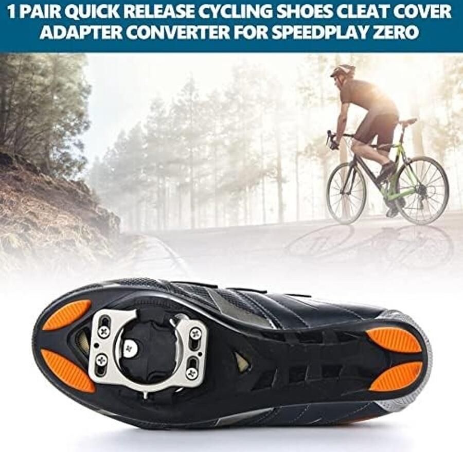 Set van 1 Paar Snelle Ontgrendelingsfietsschoenen Cleats Covers Adapter voor Speedplay Zero Pave Ultra Light Action X1 X2 X5 Ideaal voor Fietsers en Racefietsen