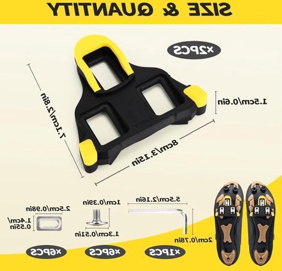 Set van 1 paar SPD fietsschoenen cleats vervangende pedalen voor Shi o