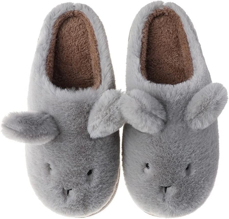 Set van 10 Paar Slippers Comfortabel en Wegwerp Grijs
