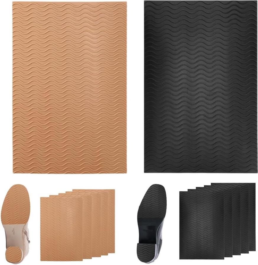 Set van 12 Antislip Schoenzolen Beschermers Siliconen Grip Pads voor Hakken en Sneakers Ondersteuning voor Sole Reparatie en Comfort