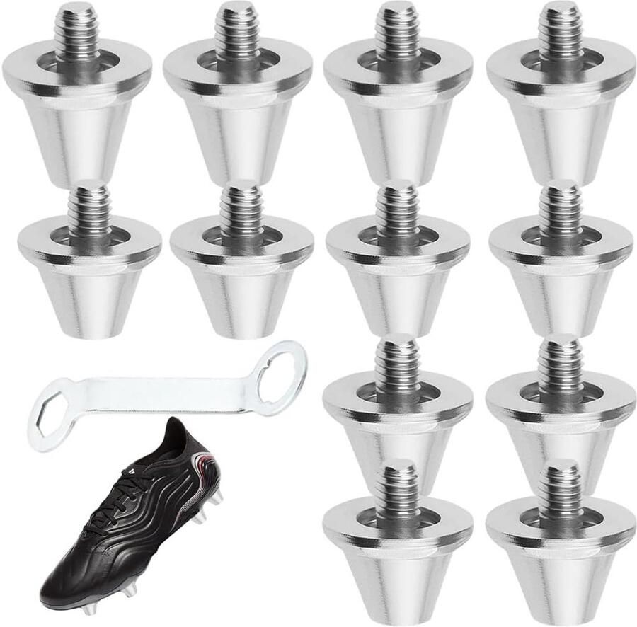 Set van 12 M5 Schroefpennen Schroefdiameter 5 mm Universele Voetbalschoenen Spikes Stabiele Antislip Voetbalstuds voor Voetbalschoenen en Sportieve Schoenen