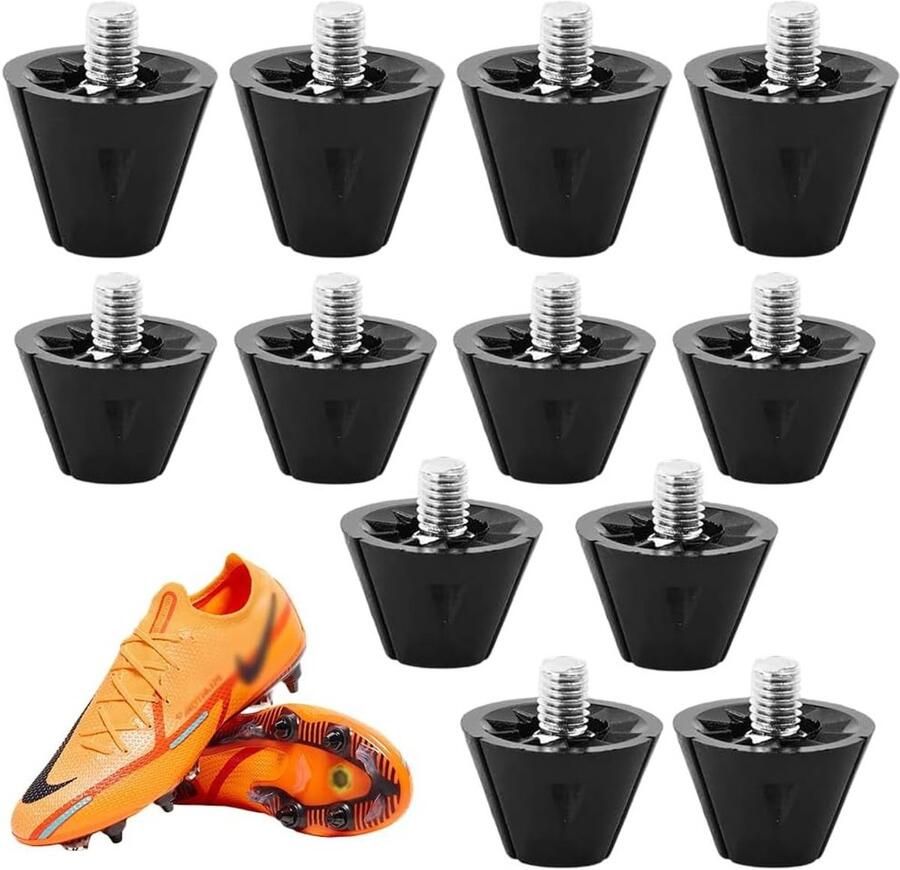Set van 12 M5 Schroefpennen Schroefdiameter 5 mm Universele Voetbalschoenen Spikes Stabiliteit Antislip Voetbalschoenen Studs voor Sportieve Schoenen en Training