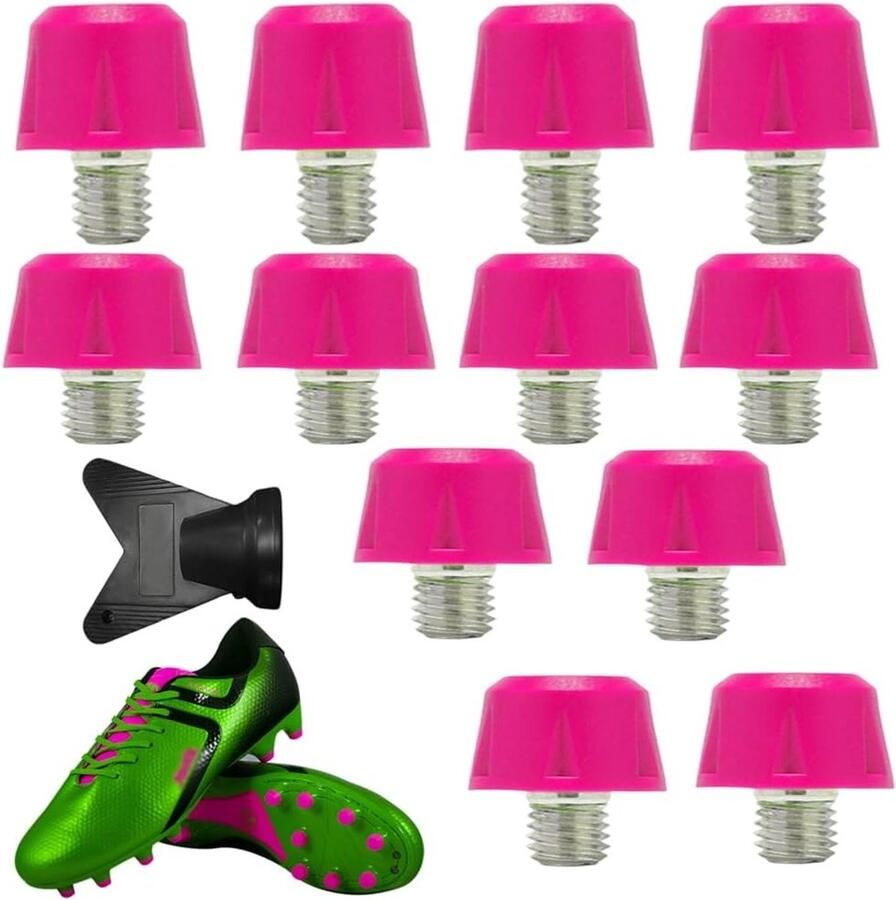 Set van 12 M5 Schroefpennen voor Universele Voetbalschoenen Schroefdikte 5 mm Stabiele Antislip Voetbalschoen Spikes Duurzame Voetbalstuds Geschikt voor Sporten