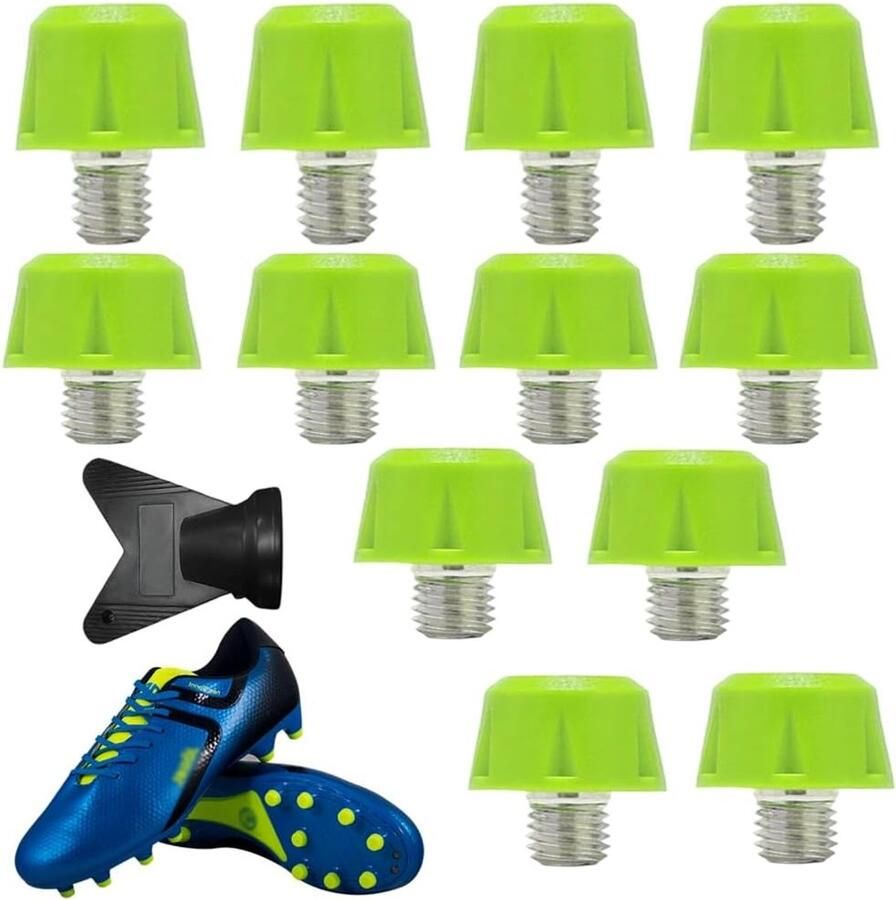 Set van 12 M5 Schroefpinnen Schroefdikte 5 mm Universele Voetbalschoenen Spikes Stabiele Antislip Voetbalstuds voor Sportieve Schoenen Voetbalschoenen Accessoires