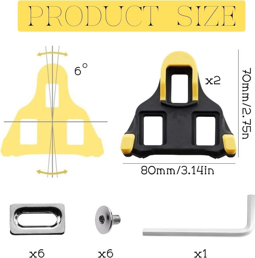 Set van 15 Antislip Fietsstuds voor Racefietsen Compatibel met Cleats Ideaal voor Competities en Fietsschoenen