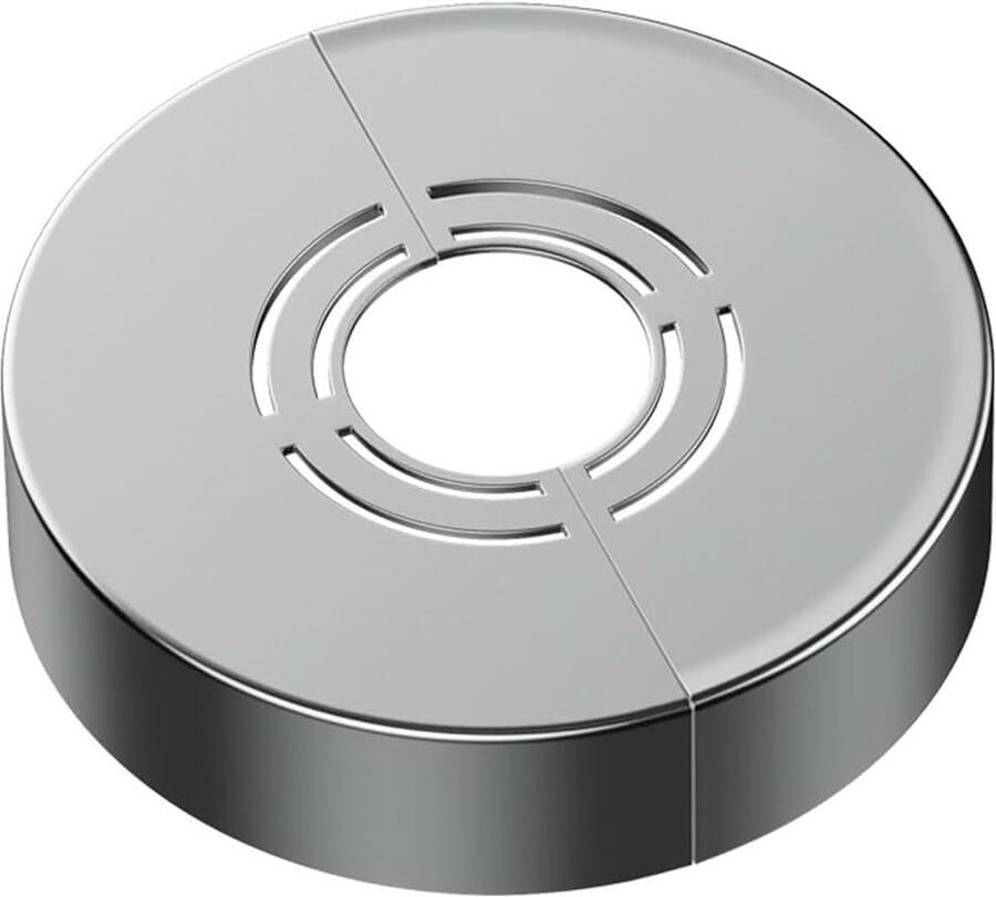 Set van 2 douchekranen 3 maten in 1 verdeelde afdekrozet voor Ø 21 mm 25 mm 33 mm schroefdraadrozetten buisafdekking rozet voor doucheaansluitingen kranen radiatoren (70 x 25)