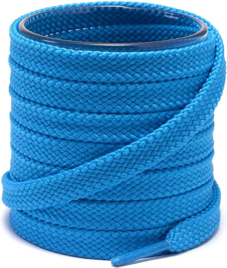 Set van 2 paar Platte Schoenveters voor Sneakers en Atletiekschoenen