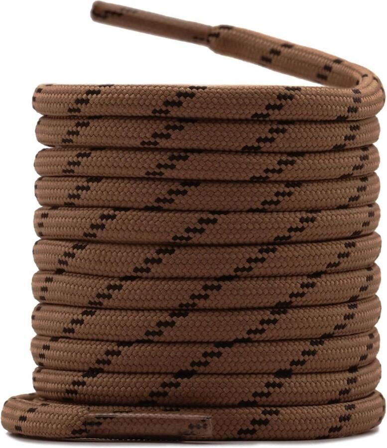 Set van 2 Paar Ronde Dikke Antislip Veters voor Werk- en Wandelschoenen