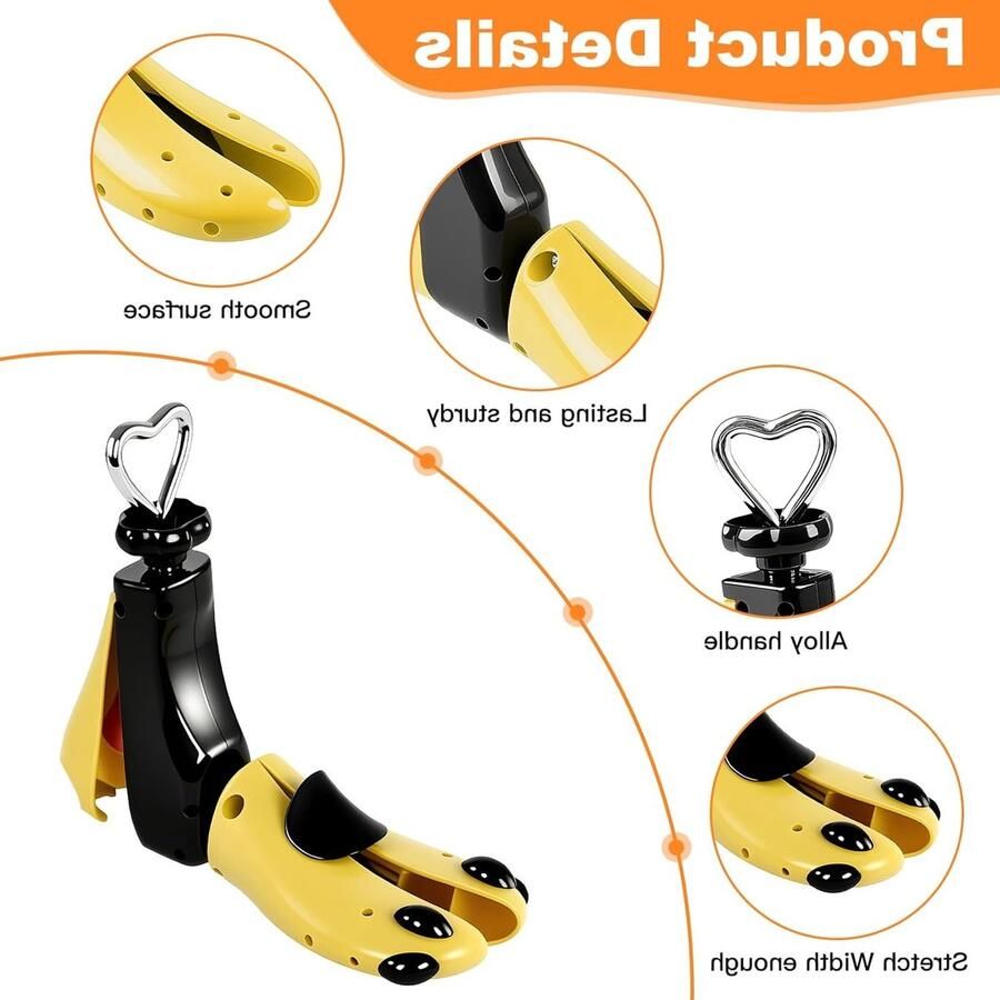 Set van 2 schoenverbreeders voor en verstelbaar in lengte en breedte effectieve oplossing voor te strakke schoenen laarzen en wandelschoenen