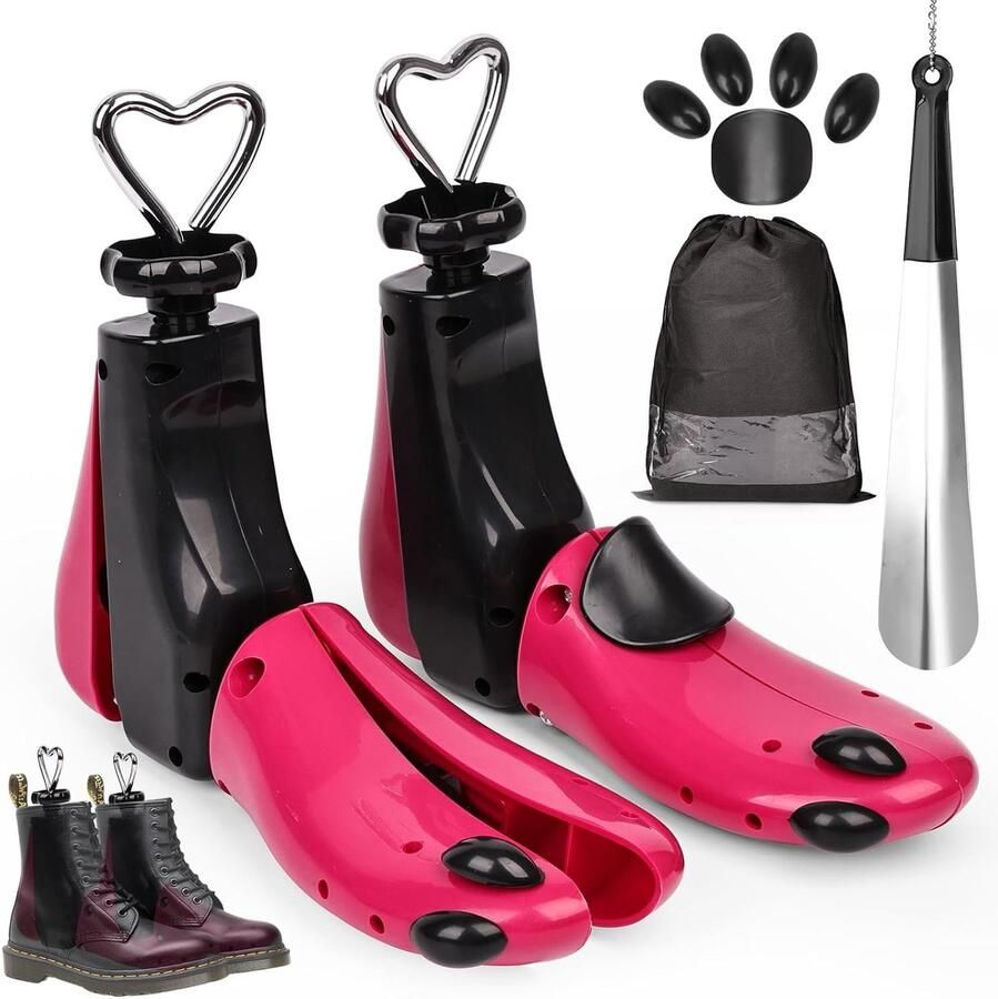 Verstelbare schoenverlengers voor nen en ideaal voor laarzen sneakers en wandelschoenen Set van 2 lengte en breedte aanpasbaar