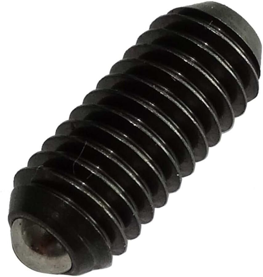 Set van 2 schroeven bouten balschaatsen veer schuiver met sleuf maat M6 lengte 14 mm van staal bruin