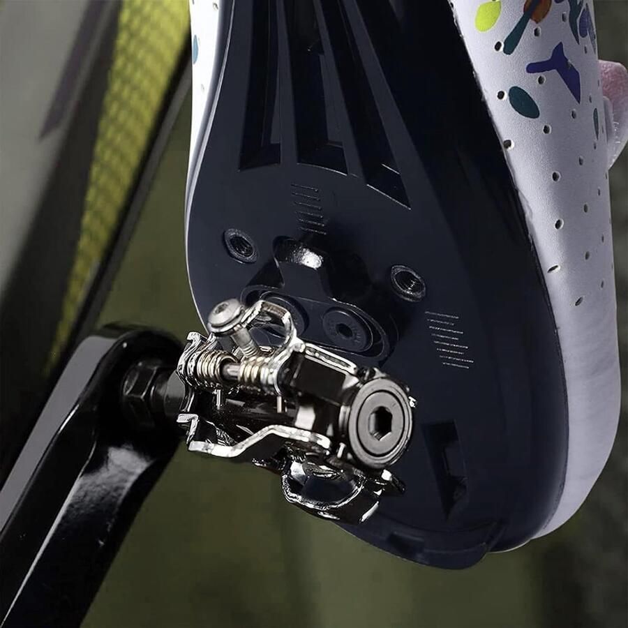 Set van 2 SPD Fietsschoenen Cleats voor Mountainbike Zelfvergrendelende Pedalen Geschikt voor nen en Fietsaccessoires