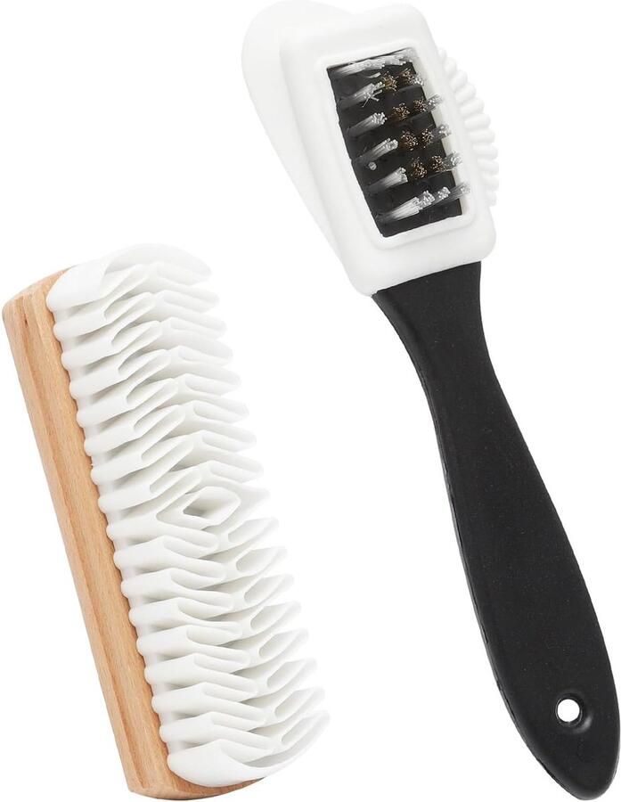 Set van 2 Suede Borstels voor Effectieve Zorg van Suede en Nubuck Schoenen Inclusief Schoenreiniger en Suede Gum voor Sneakers en Wandelschoenen