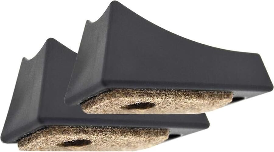Set van 2 viltglijders schaalglijders om te schroeven gebogen buizen cantilever Ø 22 mm R90 mm