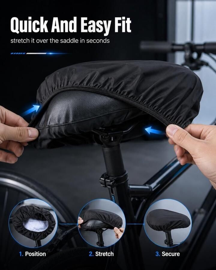Set van 2 waterdicht en antislip uv-bescherming en comfortabel dempt vermoeidheid en behoudt de originele stoel voor route MTB of spinning