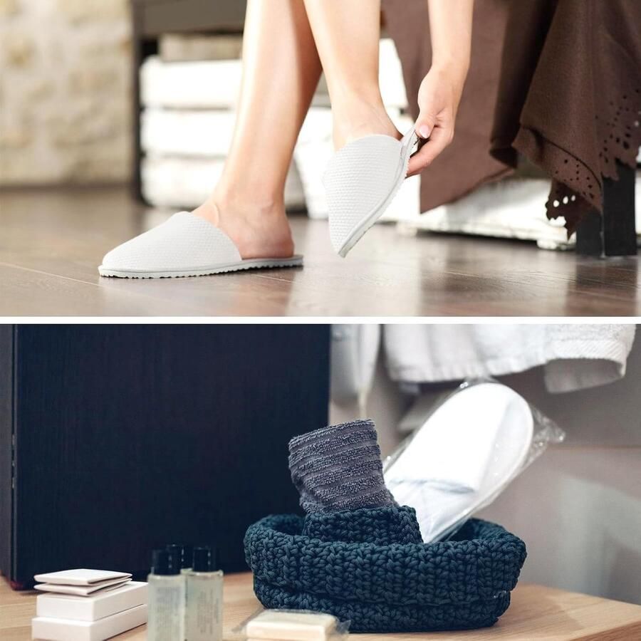 Set van 20 Hotel Slippers voor Gasten Universele mm Ideaal voor Spa Salon en Thuisgebruik