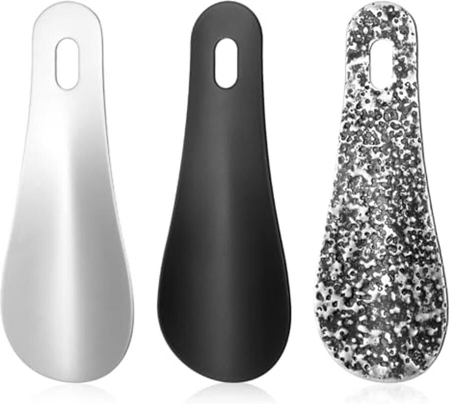 Set van 3 eiwitten als schoenlepels van roestvrij staal Compact duurzaam en ergonomisch ontwerp Perfect voor iedereen