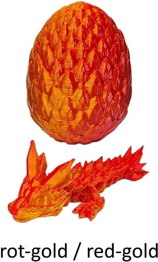Set van 4 3D-babydraak in ei beweegbare drakenfiguur verzamelstuk & fantasy decoratieve draak drakenei