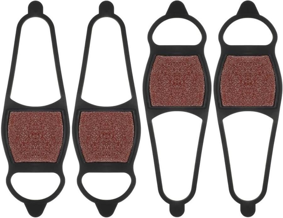 Set van 4 antislip ijsklauwen voor schoenen sneeuwschoenen spikes voor joggen en wandelen