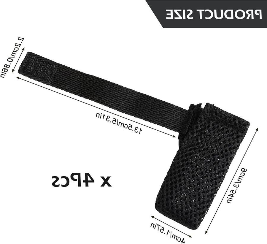 Set van 4 Krabbestendige Kattenlaarzen Verstelbare Antislip Mesh Covers voor Kleine Honden en Katten Bescherming voor Pootjes en Voeten