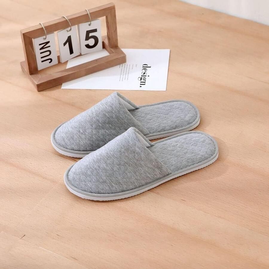 Set van 4 paar pantoffels gastenpantoffels winterpantoffels wasbaar zomerschoenen pantoffels vrijetijdsschoenen slippers voor dames