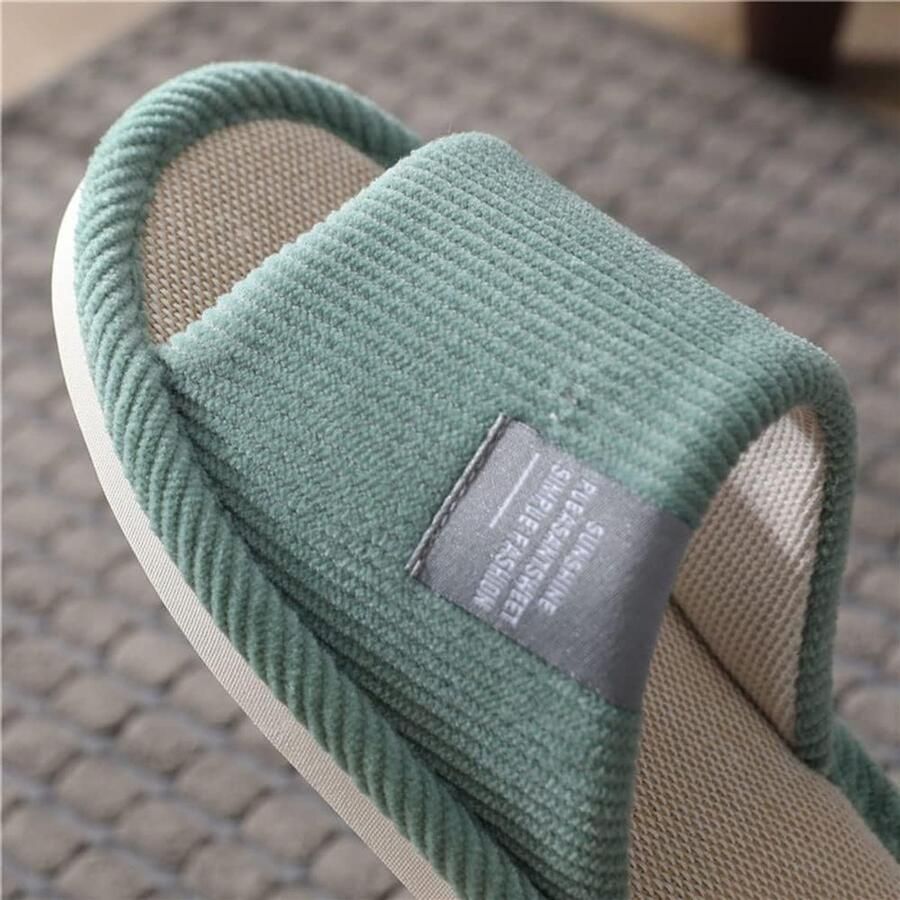 Set van 4 Paar Pantoffels Wasbaar Slippers Slip-on Gastenpantoffels House Dames Slipper Indoor Pantoffels