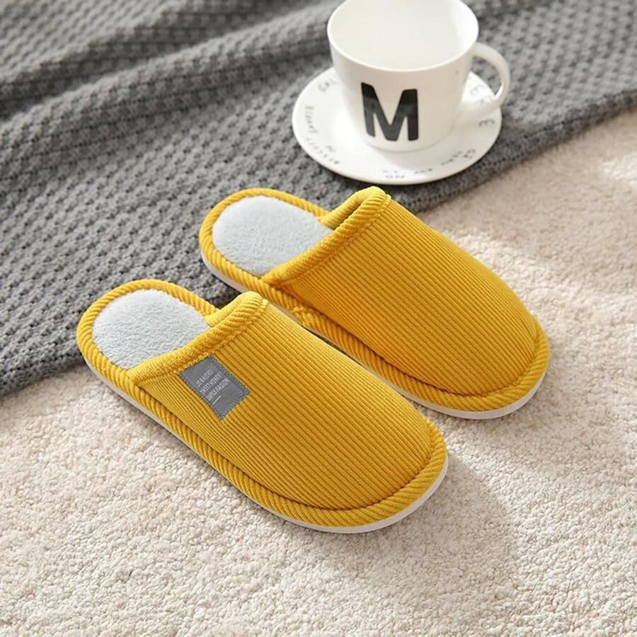 Set van 4 Paar Pantoffels Wasbaar Winter Pluche Warm Slippers Gastenpantoffels House Dames Slipper Slip-on Indoor